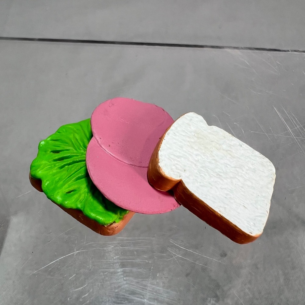 Vintage Tyco Kitchen Littles Food Mini Mart BOLOGNA SANDWICH Grocery Barbie RARE